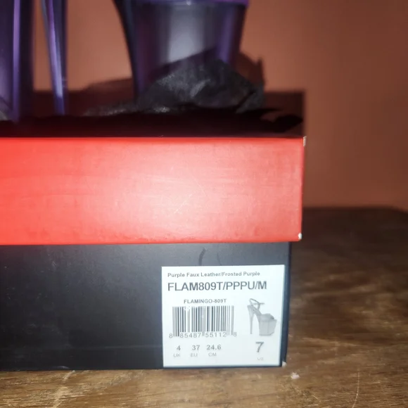 Pleaser Purple Platform Heels - Picture 4 of 4